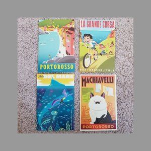 Disney Pixar Luca 2021 Set of 4 Postcard - Set #2